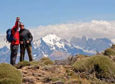 In the Torres del Paine National, Tierra Patagonia, Patagonia, Chile