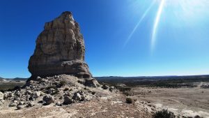 Rock near petrified forest, Bahia Bustamante, Patagonia, Argentina