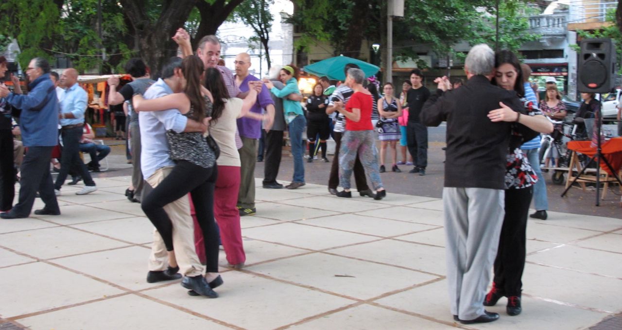 Public tango parque patricio Buenos Aires Argentina