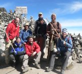 The Team Trekking in Peru