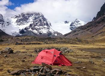 Trekking in the Condoriri Cordillera Blanca Bolivia