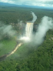 Kaeiteur falls from the air Guyana
