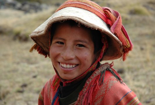 Local boy on Lares Trek Peru
