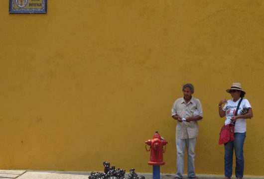 Street sellers in Cartagena Colombia
