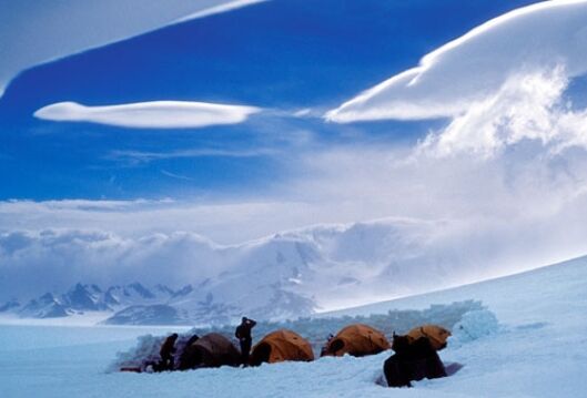 Camp on South Patagonia Ice Field Patagonia