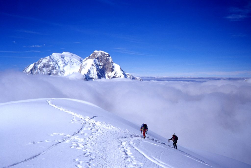 Climbers on Pisco Cordillera Blanca Peru