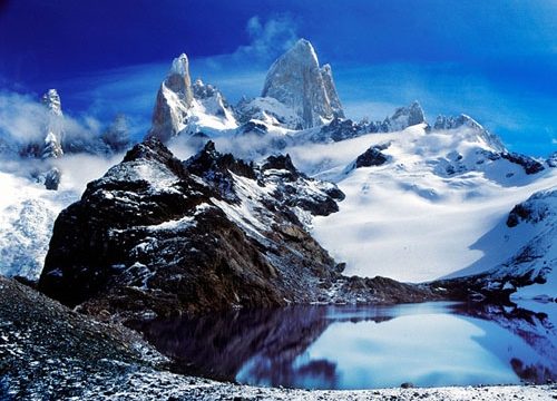 Floaty Clouds at Fitzroy Argentina Patagonia