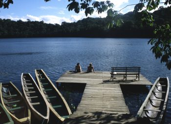 Relaxing at Chalalan Bolivia, Amazon