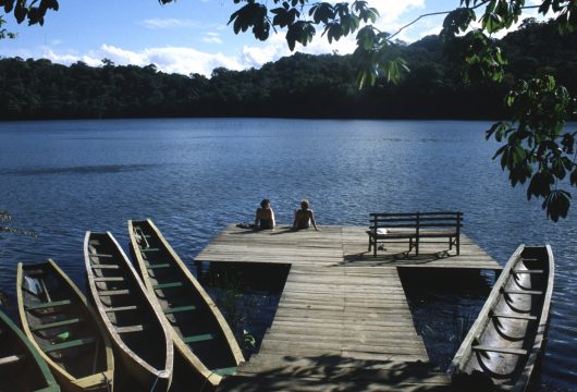 Relaxing at Chalalan Bolivia, Amazon