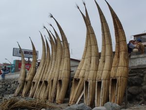 Totora Reed Boats Huanchaco Trujillo Peru