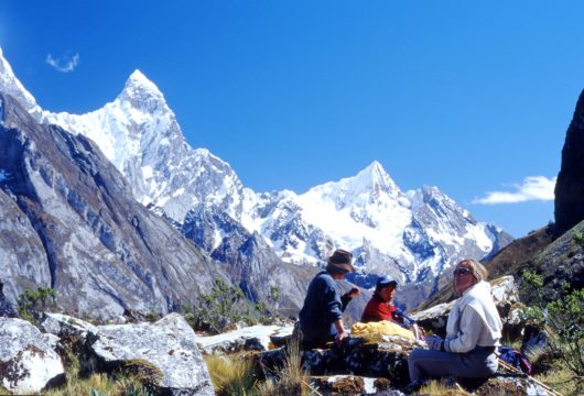 Trekkers in Cordillera Huayhuash Peru