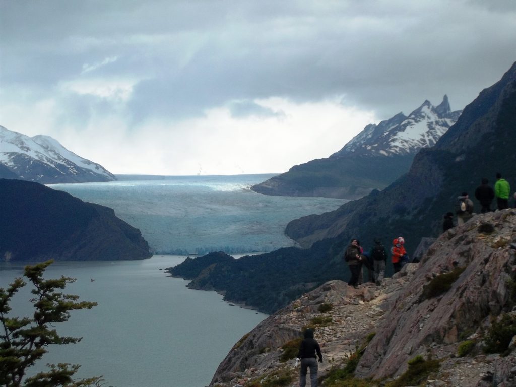 View point Glacier Grey Torres del Paine Patagonia Chile