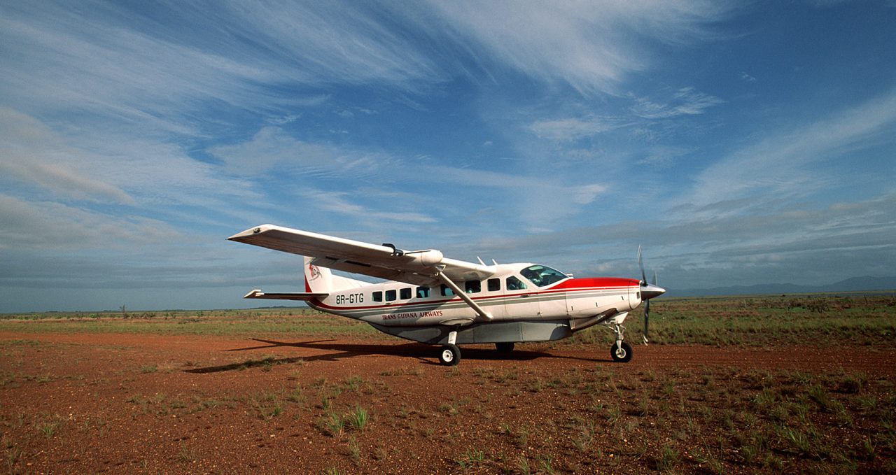 Air travel small plane Guyana