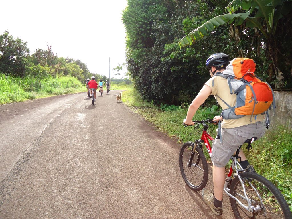 Biking in Galapagos