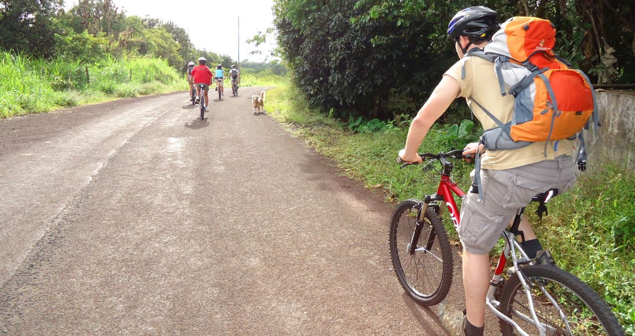 Biking in Galapagos