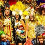 Carnival dancers Rio Brazil