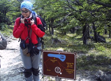 Fitzroy Trek Signs Los Glaciares Patagonia Argentina