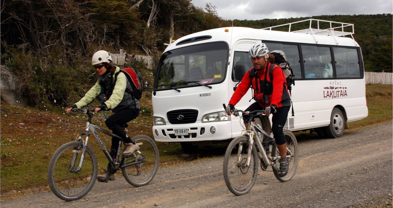 Lakutaia Cyclists Patagonia Chile