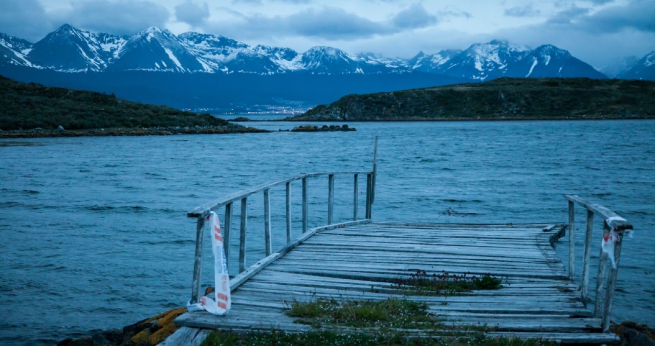 Lakutaia View to Beagle Channel Patagonia Chile