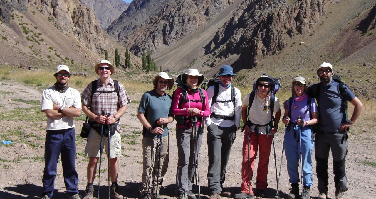 Trekkers heading to Aconcagua Argentina