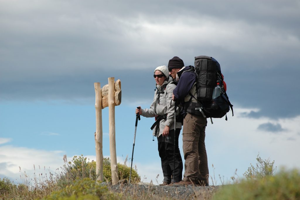 Trekkers Torres del Paine Patagonia Chile