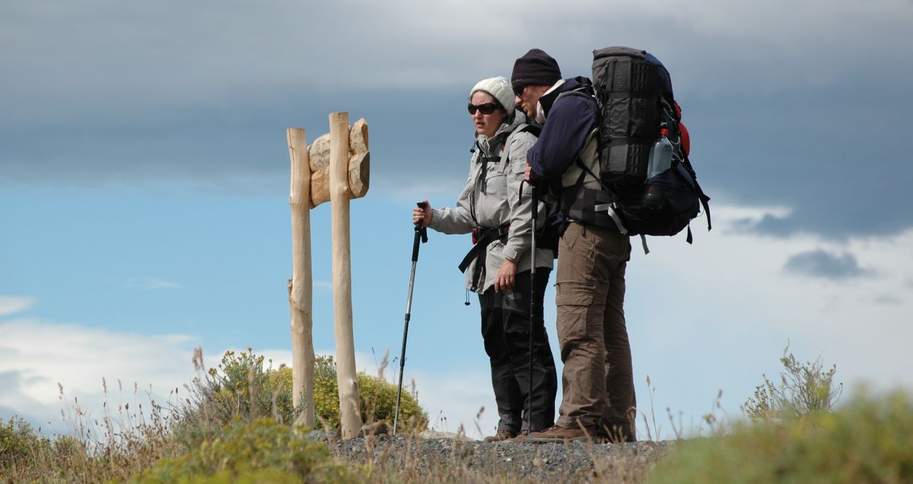 Trekkers Torres del Paine Patagonia Chile