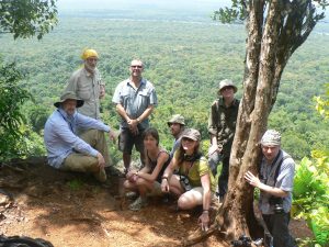 Caminhantes de montanha de tartarugas Iwokrama Guiana