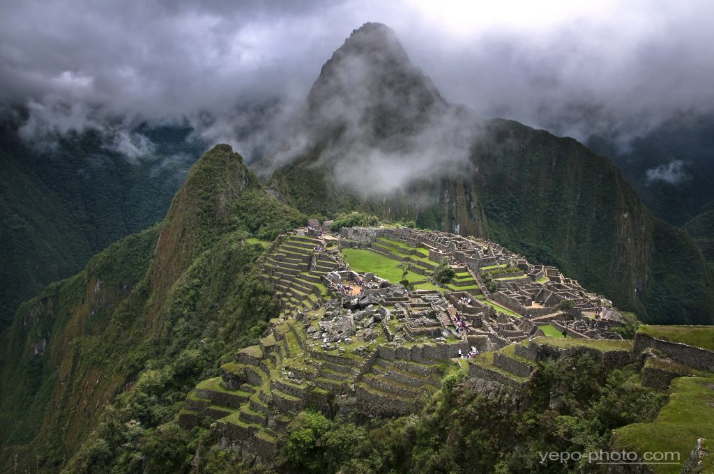 Machu Picchu sunlit peru