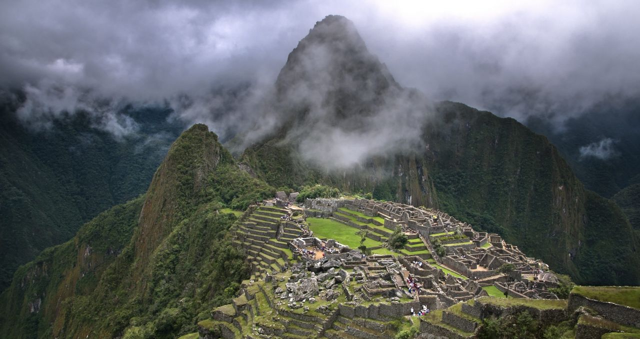 Machu Picchu sunlit peru