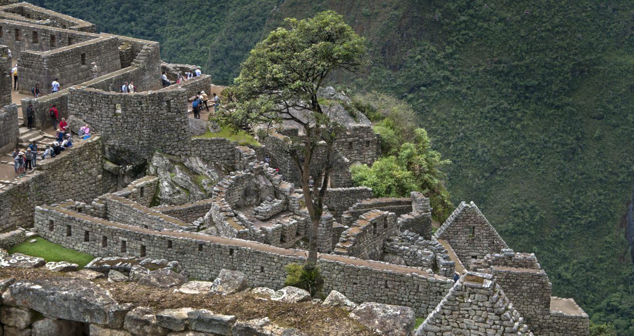 Stonework at Machu Picchu Peru