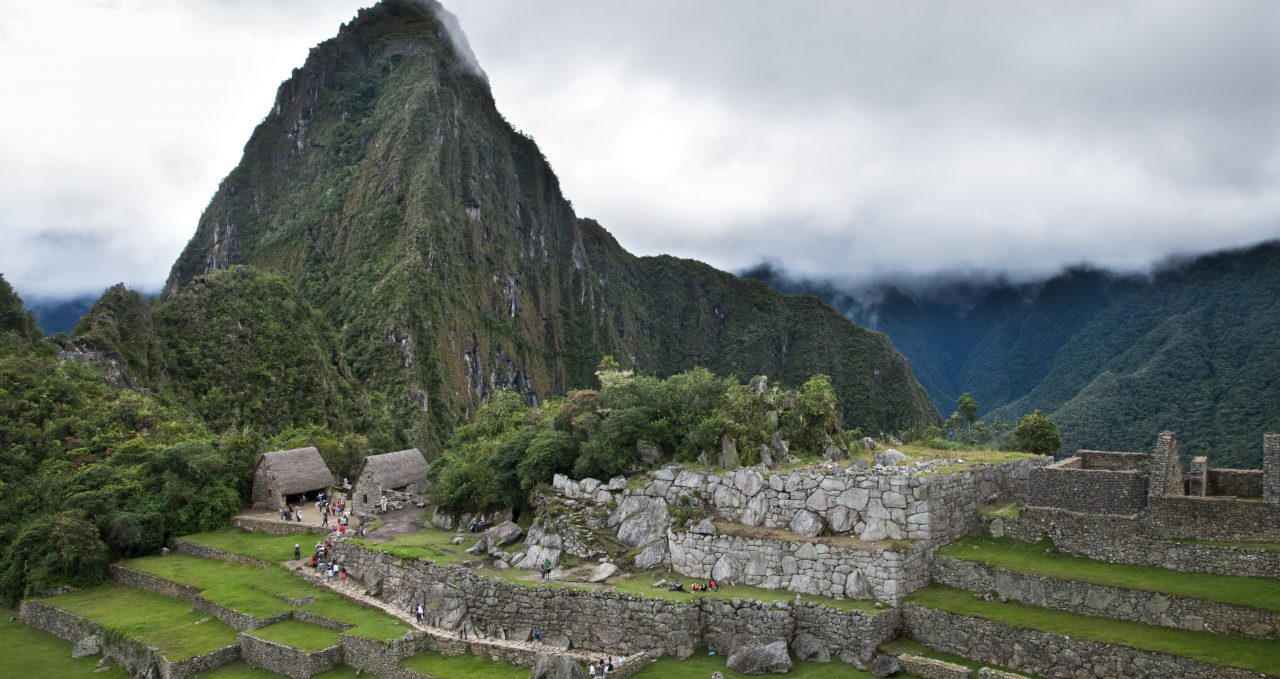 Machu Picchu and cloud Peru