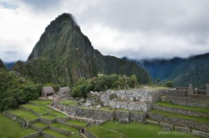 Machu Picchu and cloud Peru