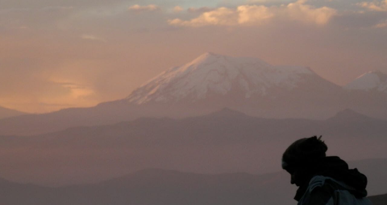 Ampato seen from Chachani Peru