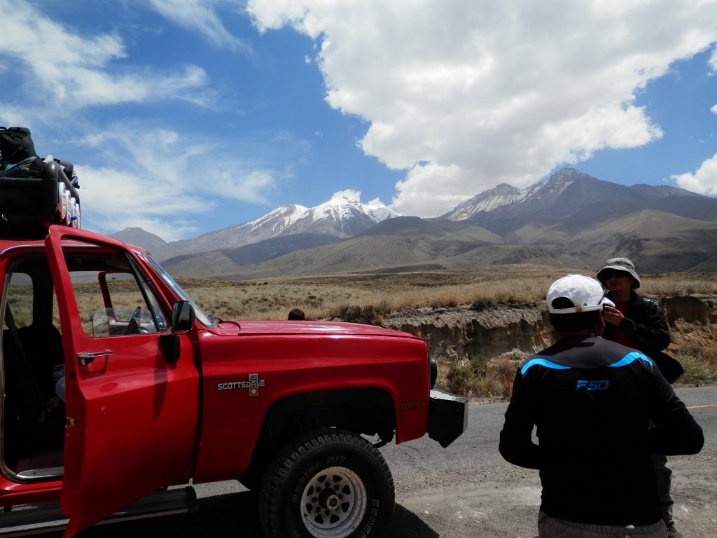 chachani from road Peru