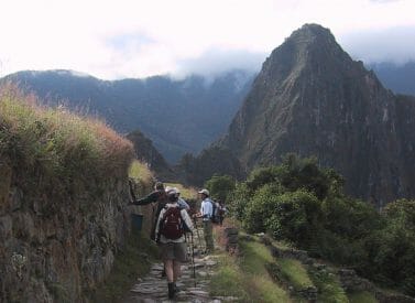 inca trail trekkers peru