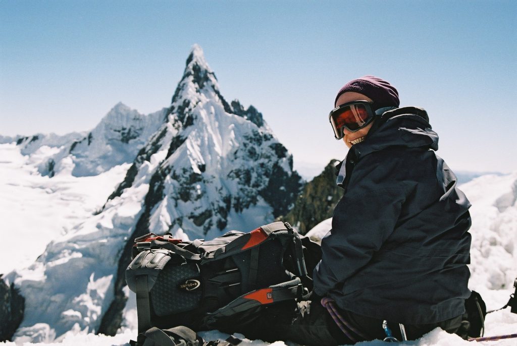 Maparaju summit Cordillera Blanca Peru - rucksack