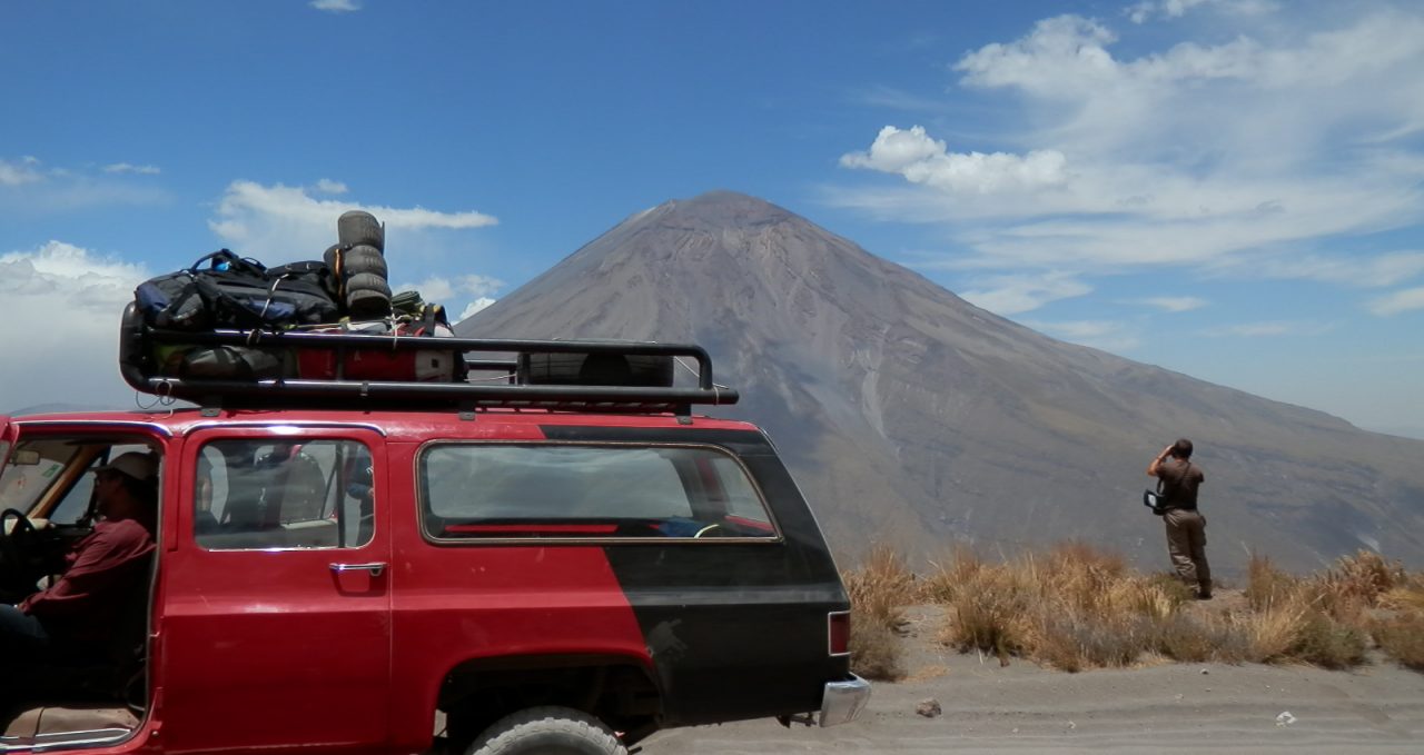 Misti from roadside Arequipa Peru