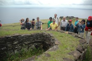 Orongo stone village easter island