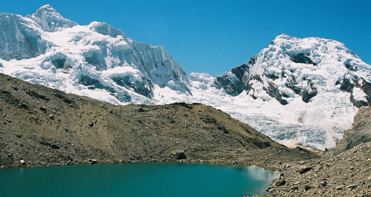 Palcaraju and Pucaranra on Quilcayhuanca trek Huaraz Peru