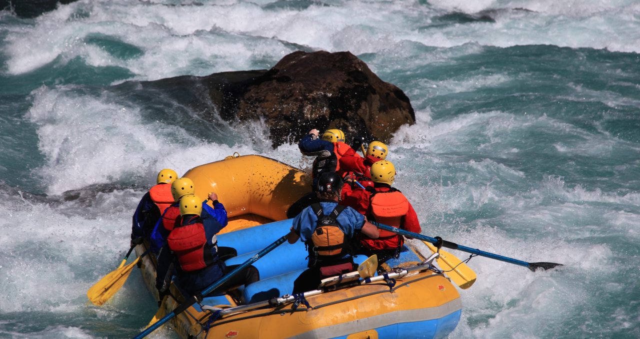 rafters on futaleufu chile