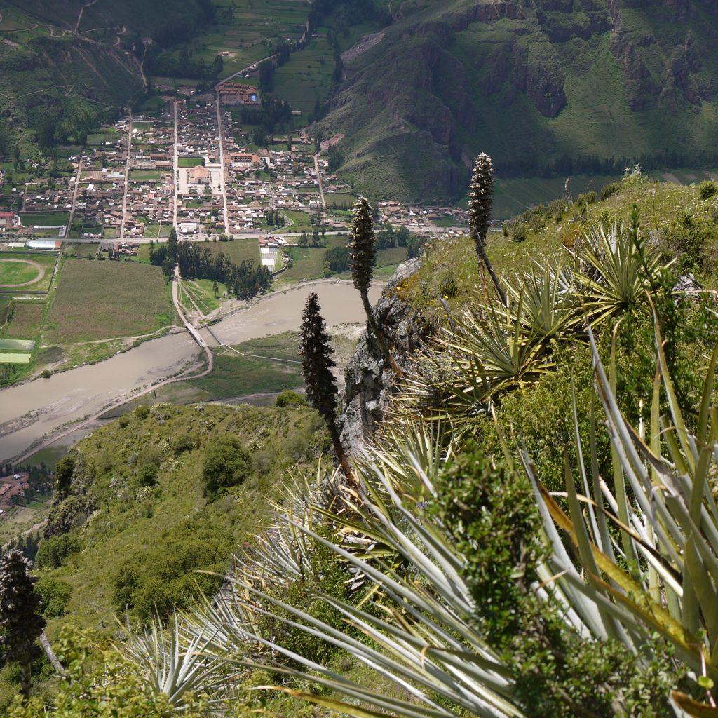 Sacred valley day walk views Peru