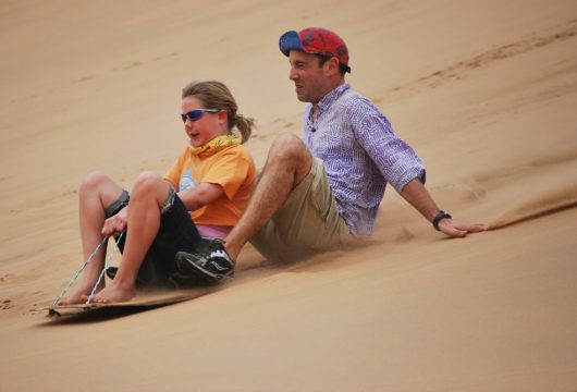 Sand boarding Namibia