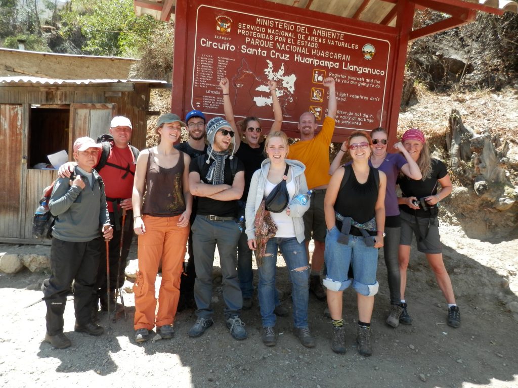 Santa Cruz trek start Huaraz Peru