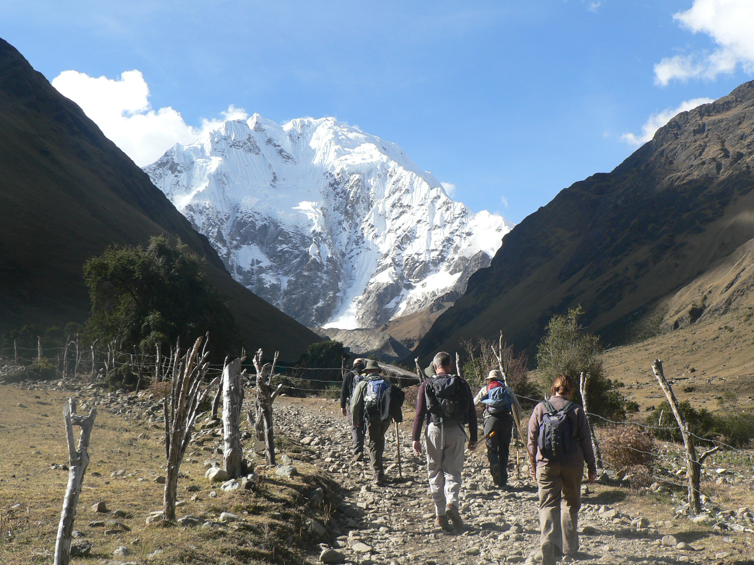 start-of-salkantay trek Peru