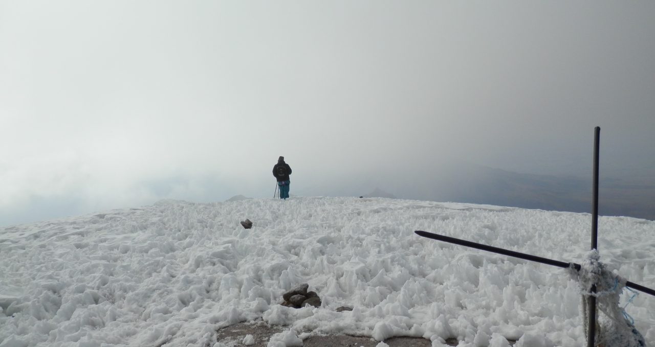 Summit of Chachani Arequipa Peru climbing