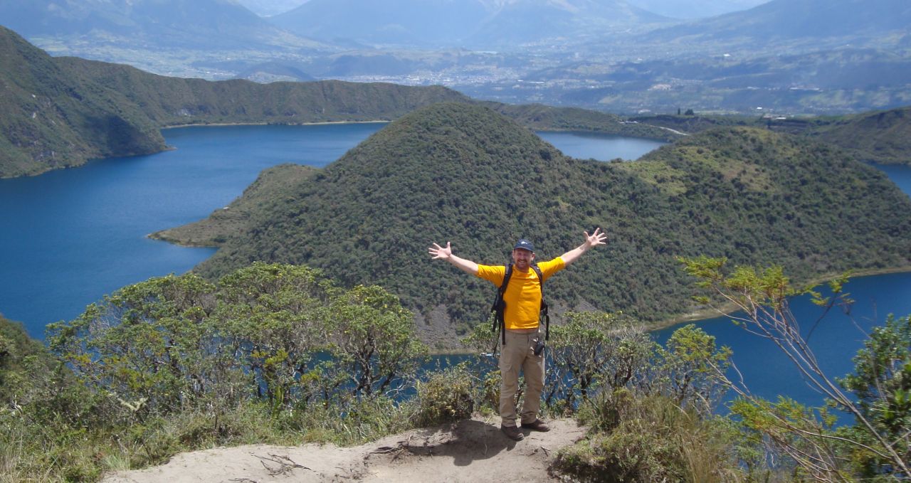 Hiking Cuicocha Ecuador