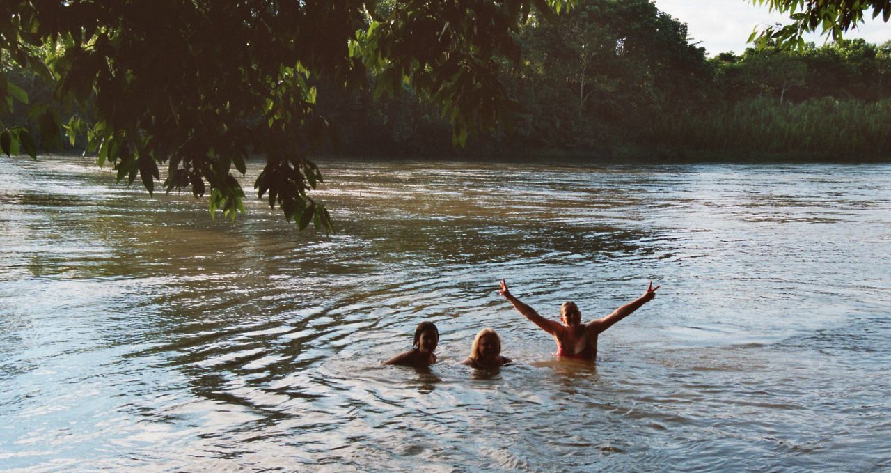 Liana lodge river swimming Ecuador