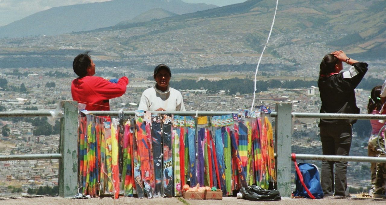 Quito Panecillo Kites Ecuador