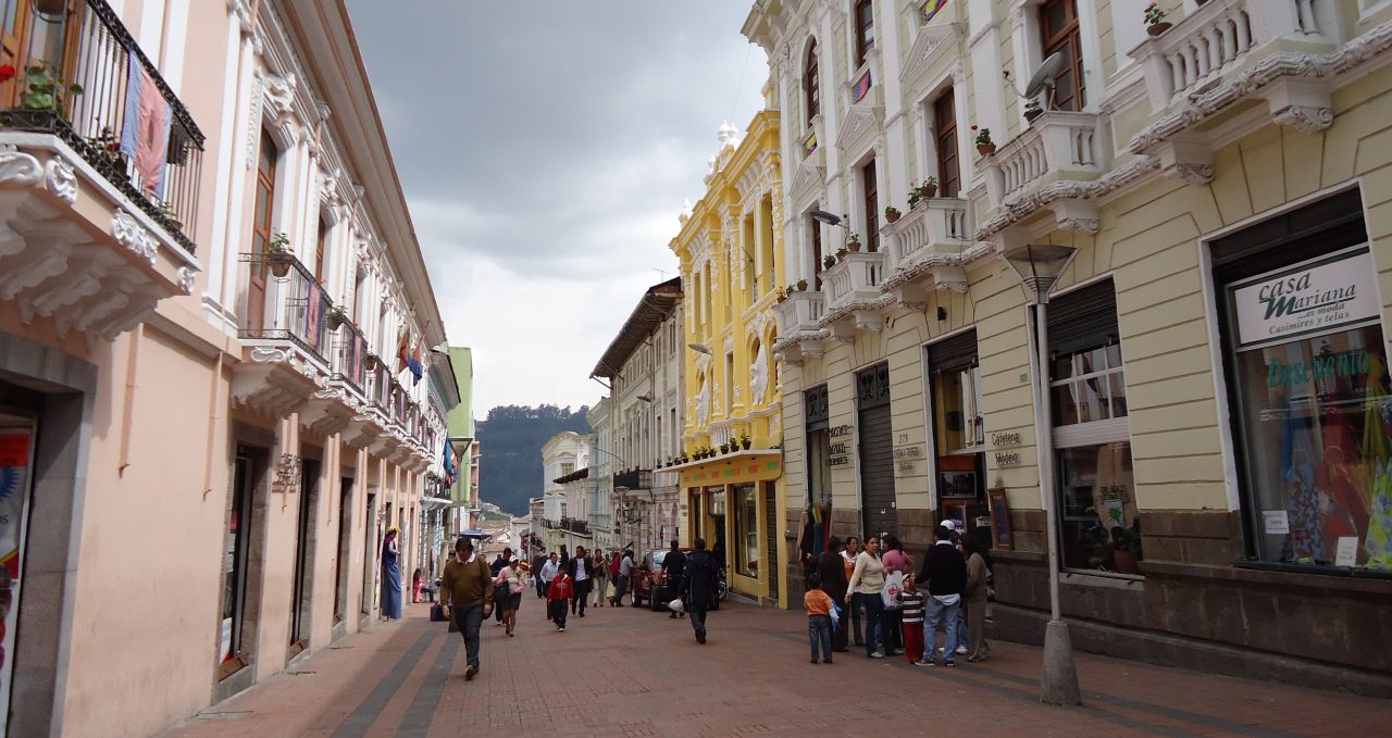 Quito Street Ecuador