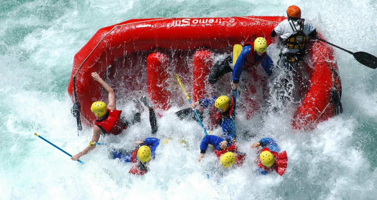 Raft Tipping Over Ecuador